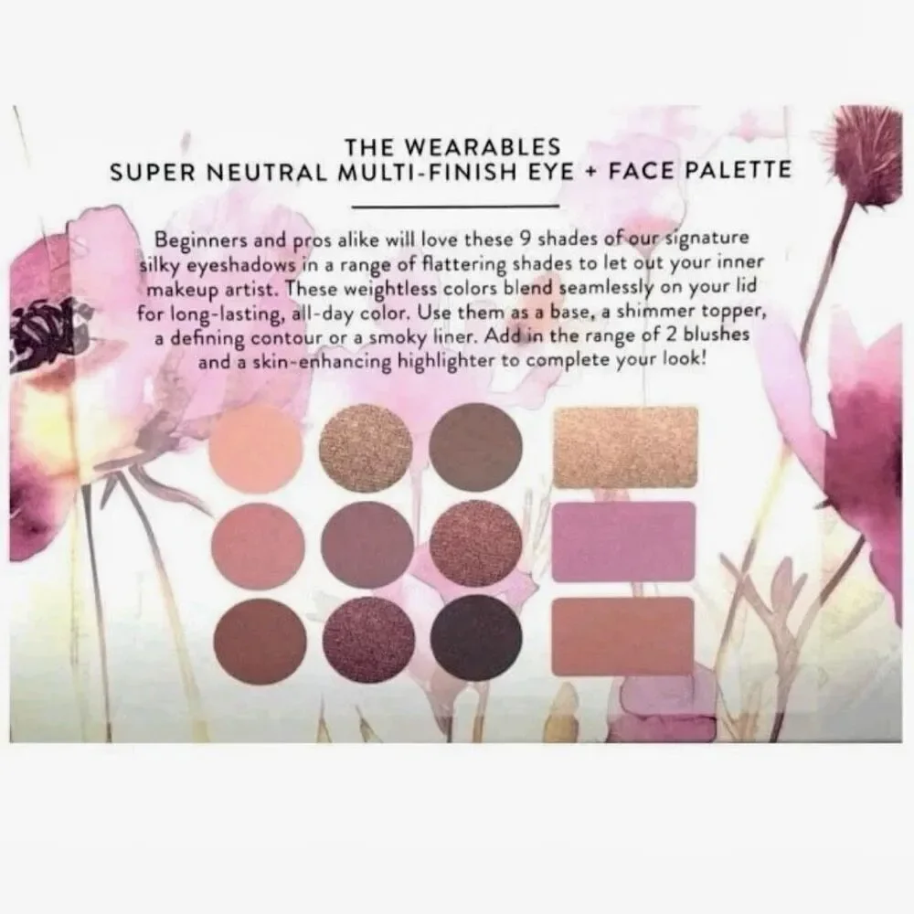 NWT Laura Geller THE WEARABLES - SUPER NEUTRAL - Multi-Finish Eye + Face Palette